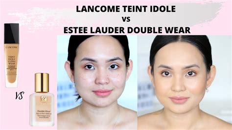 Battle of the 24Hr Foundations: Estee Lauder Double Wear VS .